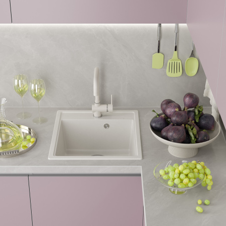 Кухонная мойка Misty Imperial IMP-46х51-03 46х51 цвет белый