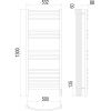 Полотенцесушитель электрический Terminus 4670078527349 55х130 хром