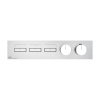 Смеситель для душа Gessi Hi-Fi 63014#031 встраиваемый в стену хром с термостатом (внешняя часть)