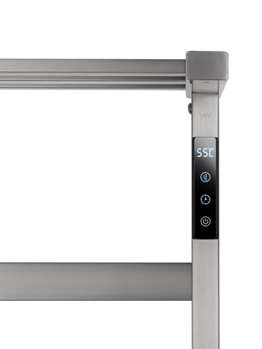 Полотенцесушитель электрический Wonzon & Woghand Frankfurt WW-A1026-BR 50х65 никель - фото 3