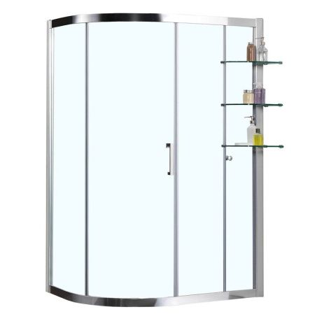 Душевой уголок Azario VICTORIA AZ-NNQ2131-1-R 900 120х90 стекло прозрачное профиль серебро без поддона