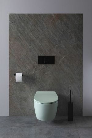 Чаша унитаза подвесная Allen Brau Fantasy 4.11004.MT цвет зеленый без сиденья безободковая каскадный смыв