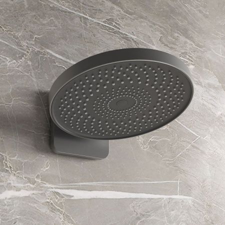 Душевая система Vincea VSFW-2F12TGM встраиваемая в стену цвет вороненая сталь с термостатом