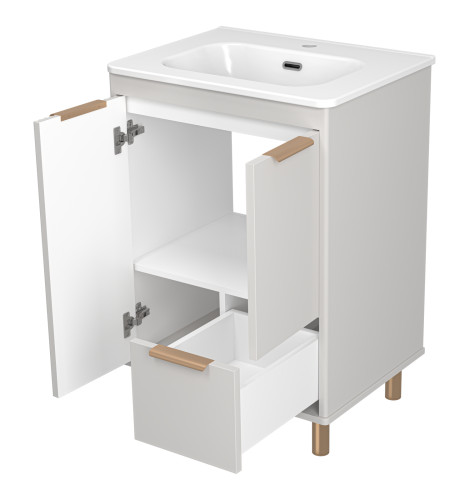 Тумба под раковину Brevita Risacca RIS-06060-0342Я 60х46х74 - фото 4
