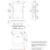 Зеркало-шкаф Devon Devon Papillon cabinet PAPILLON_CAB 60х80 подвесной цвет черный