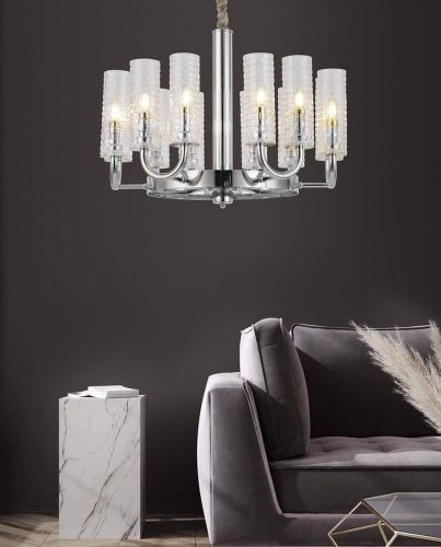 Люстра подвесная Lumina Deco Donatti (Донатти) LDP 8011-12 CHR - фото 2