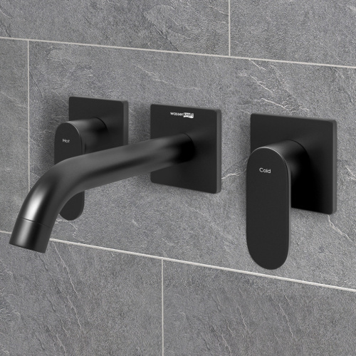 Смеситель WasserKRAFT Elbe 7400 7445 встраиваемый черный - фото 2