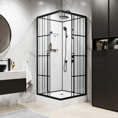 Душевая кабина Niagara Standart ST90/15QR/KL/BKT 90х90 квадратная без крыши - фото 4