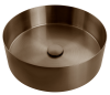 Раковина из нержавеющей стали AltroBagno Luna AltroBagnoLuna001004BrAn 40х40 накладная цвет бронза