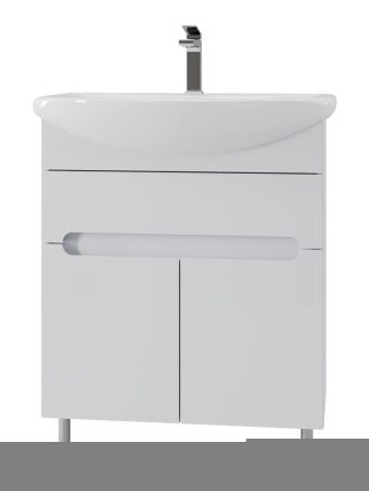 Тумба с раковиной Orange TOPLINE-Rio TR70-03E+RA 70х40 напольная цвет белый