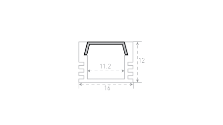 Профиль алюминиевый (комплект) SWG Standard SF (СФ) 00-00031954