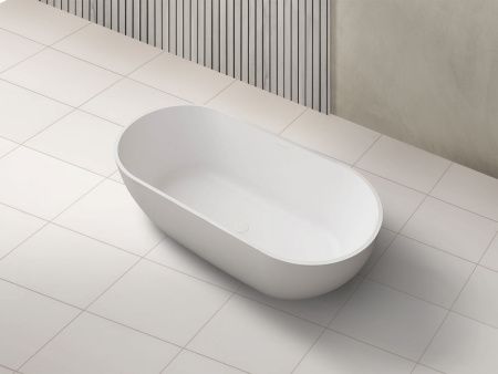 Ванна из искусственного камня Abber Stein AS9613-1.7 170х75 отдельностоящая овальная с ножками