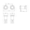 Смеситель для душа Gessi Ingranaggio 63333#149 встраиваемый в стену никель с термостатом (внешняя часть)