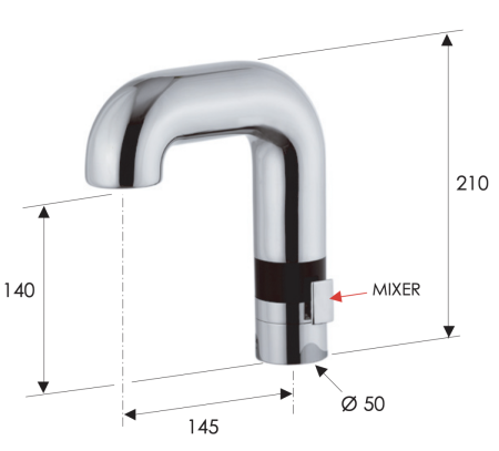 Смеситель Remer Sensor SE14 на раковину хром