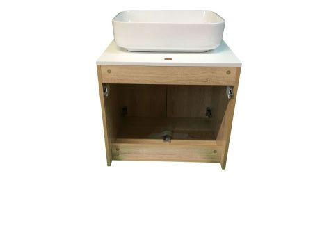 Тумба с раковиной Sintesi STL.W7021_SIN-LVB-APP-409 60х60 подвесная цвет коричневый