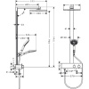 Душевая стойка Hansgrohe Raindance E 27362000 настенная цвет хром с термостатом