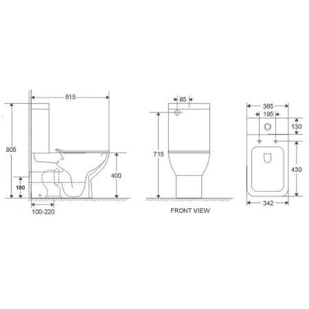 Унитаз напольный с бачком WeltWasser WW INNBACH 001 GL-WT (10000009968) белый с сиденьем микролифт безободковый душевой смыв