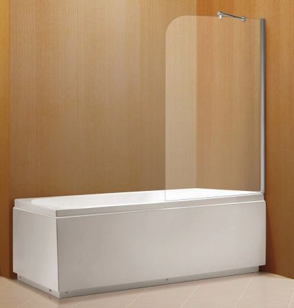 Душевая шторка на ванну Azario Merrit AZ-NF6310 800 80х140 стекло прозрачное профиль серебро ориентация универсальная