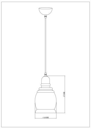 Светильник подвесной Escada Fireside (Фиресиде) 1101/1