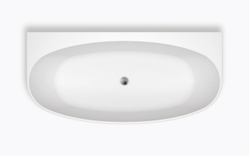 Ванна акриловая BelBagno BB83-1700-W0 170х79,5 пристенная овальная - фото 2
