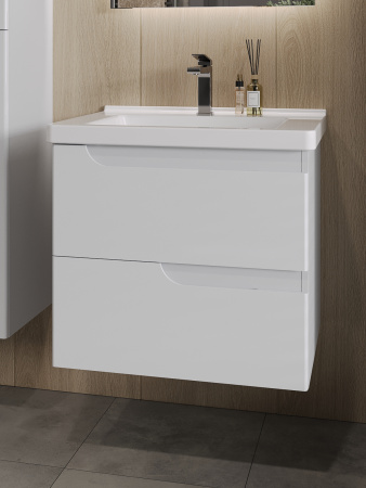 Тумба с раковиной Orange TOPLINE-Milano TP-M65-02+RA 65х46х61 цвет белый