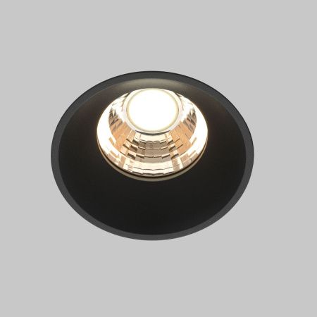 Светильник встраиваемый Maytoni Technical Round DL058-7W3K-TRS-B