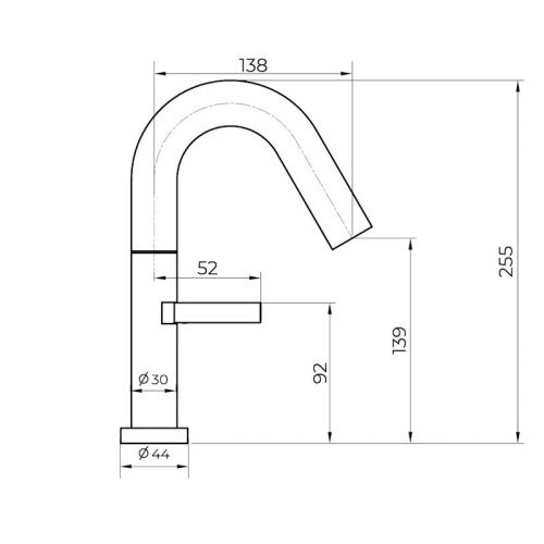 Смеситель Knotlor ELIXIR SS-30/BL на раковину черный - фото 3