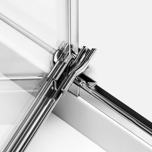 Душевая дверь New Trendy AVEXA EXK-1445 100х200 стекло прозрачное профиль хром глянцевый - фото 5