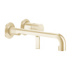 Смеситель для раковины Gessi Inciso 58089#246 встраиваемый в стену золото (внешняя часть)