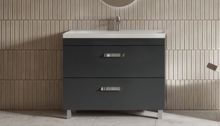 Тумба под раковину Velvex ORLANDO tnORL.100-232 100х40 напольная цвет серый