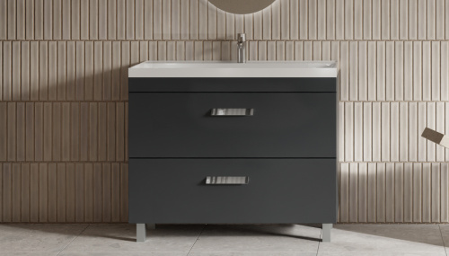 Тумба под раковину Velvex ORLANDO tnORL.100-232 100х45х80 напольная цвет серый - фото 2