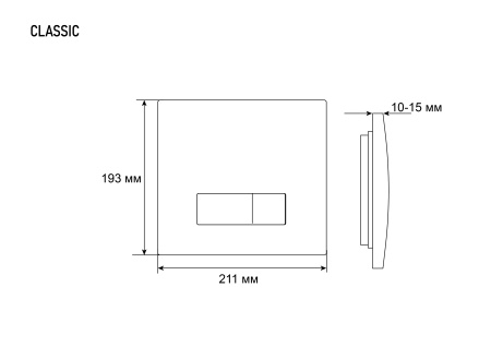 Инсталляция + кнопка смыва Grossman Classic 980.T1.04.110.110 Инсталляция + кнопка смыва Grossman Classic 980.T1.04.110.110