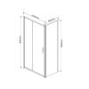 Душевой уголок Vincea Garda VSR-1G9015CLGM 150х80 стекло прозрачное профиль вороненая сталь без поддона