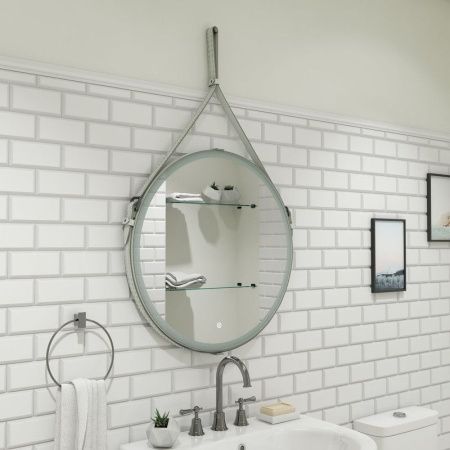 Зеркало Continent Millenium White ЗЛП738 70х70 подвесное