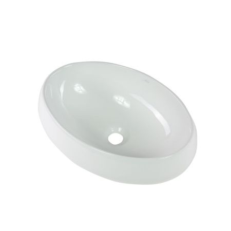 Раковина из сантехнического фарфора Melana 320317-805 50х40 накладная цвет белый без отверстий под смеситель