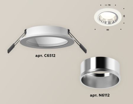 Светильник встраиваемый Ambrella Light Techno (Тецхно) XC6512003
