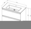Тумба под раковину Allen Brau Eclipse 2.0 1.E1002.PWM 2.0 80х50 подвесная цвет серый