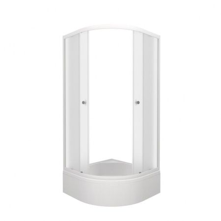 Душевой уголок Тритон Ультра Щ0000064625 80х80 стекло матовое профиль белый с поддоном