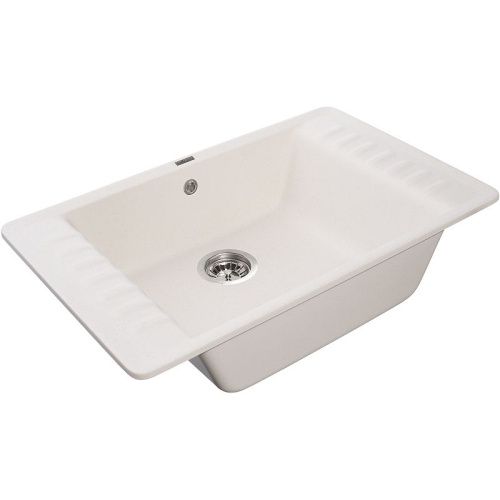 Кухонная мойка Granfest Quarz 71 белый 75х48 цвет белый поверхность матовая - фото 2
