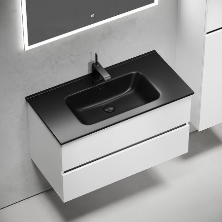 Тумба под раковину Sancos Urban UR90W 90х50 подвесная цвет белый