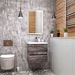 Тумба под раковину Art&Max FAMILY Family-500-2C-SO-PE 50х40 подвесная цвет серый