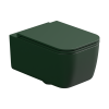 Чаша унитаза подвесная GSG Ceramic Design Brio BRWCSO036 цвет зеленый без сиденья безободковая каскадный смыв