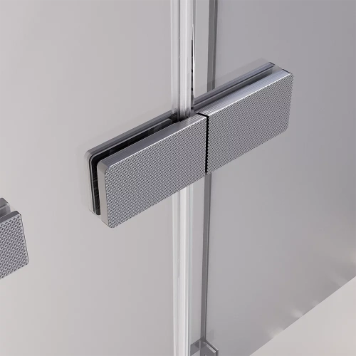Душевая дверь Veconi Premium Alassio AL-120-00-GR-C4 120х200 стекло прозрачное профиль графит - фото 3