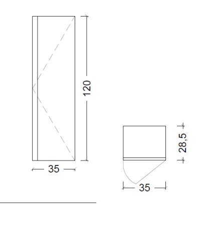 Шкаф-пенал Armadi Art Capolda 849-120-A 40х120 подвесной цвет серый
