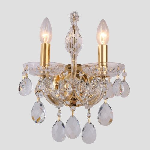 Бра Crystal Lux Isabel (Исабел) Isabel AP2 Gold/Transparent - фото 3