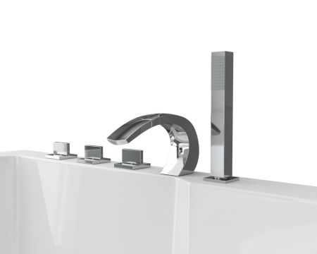 Ванна акриловая Grossman GR-15000 150х150 угловая четверть круга с ножками