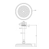 Верхний душ Gessi Venti20 65152#299 20х20 черный