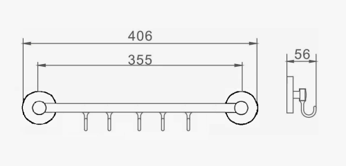 Крючок D-Lin D288111-5 - фото 2