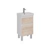 Тумба под раковину LeMark Combi LM03C50T-dub 50х30 напольная цвет бежевый/белый