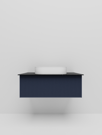 Тумба со столешницей La Fenice TERRA NFNC-01-TER-BG-80-3-GB 80х50 подвесная цвет синий